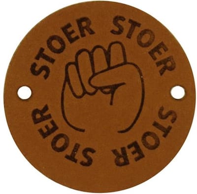 Durable Leren Label – "Stoer" – Duurzaam & Stijlvol (2 stuks)