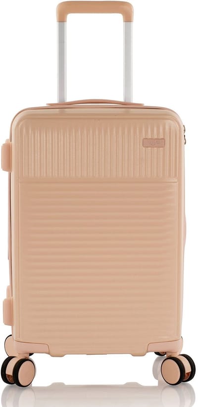 Heys Pastel 4 wielen Cabinewagen S 53 cm met uitbreidingsplooi - Harde bagage - TSA slot - nude