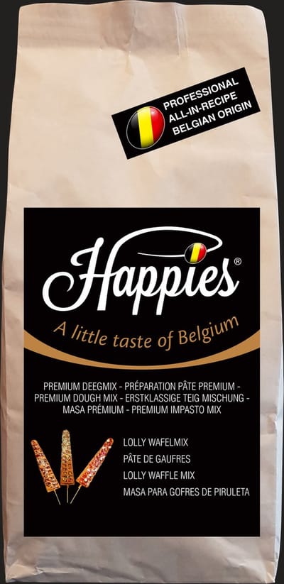 Happies Lollywafel bakmix - kant en klaar voor wafel op een stokje - 2,5kg