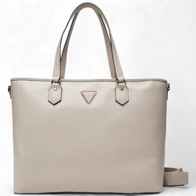 GUESS schoudertas met laptopvak Norom Travel Tote Oak Lichtgrijs