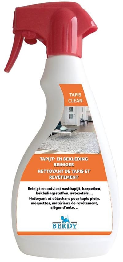 Berdy Tapis Clean Spray – 500ml – Kant-en-klare Vlekkenreiniger voor Textiel & Zetels – Snel & Doeltreffend – Voor Tapijt, Meubels & Autozetels