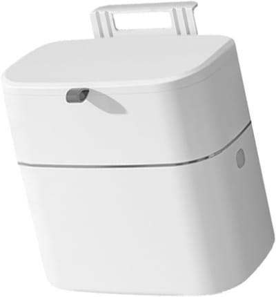 Keuken Compostbak - Afvalbak Deksel - Aanrecht Opbergen - Zonder Boren - 8L 10L Capaciteit - Wit