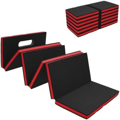 Knielmat Schuim - Kniekussen Werk - Klus Klussen - Opvouwbaar Antislip - 114 cm - Zwart