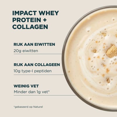 Impact Whey Protein + Collagen - 3450g - 150servings - Naturel