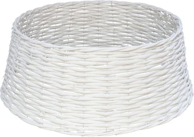 Gerimport Kerstboommand - wit - D39 x H20cm - voor kerstboom 150 cm - kerstboomrok
