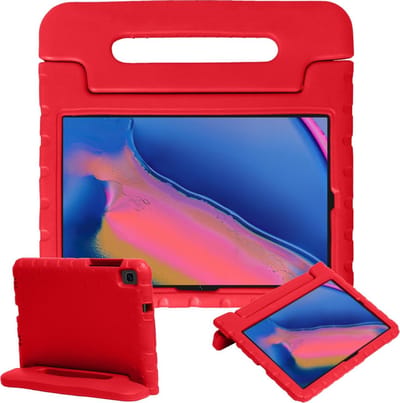 Hoesje - Geschikt voor Samsung Galaxy Tab A 8.0 (2019) - Kinderhoes Shockproof Bumper - Kidsproof Case - Tablethoes - Kinder Hoes Cover - Rood