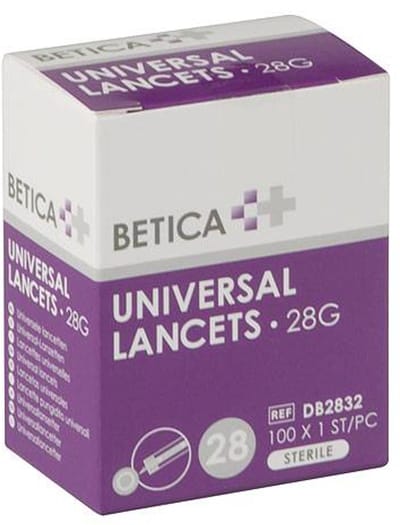 BETICA - Universal Lancets 28G - 100x 1st/pc - DB2832