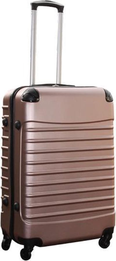 Reiskoffer met wielen 69 liter - lichtgewicht - cijferslot - rose goud
