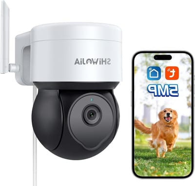 Bewakingscamera Buiten - Wifi Camera - Objecten Beveiligen - 5 MP Resolutie - 355 Graden Draaibaar - Zwart