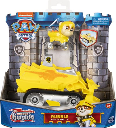 Spinmaster PAW Patrol Rescue Knights luxe voertuig met Rubble Speelfiguren & personages