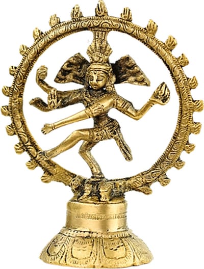 Shiva Nataraj messing 1 kleur - 10 cm - 80 g - M