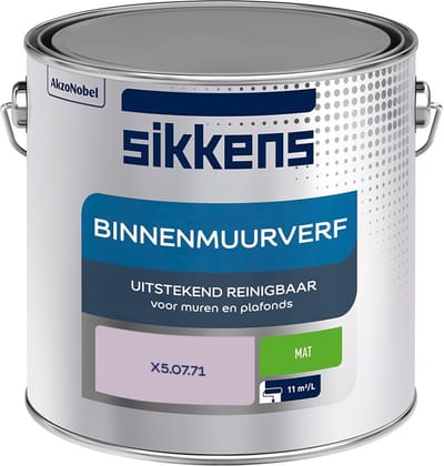 Sikkens - Binnenmuurverf Mat - X5.07.71 - Mengverf - 2,5 L