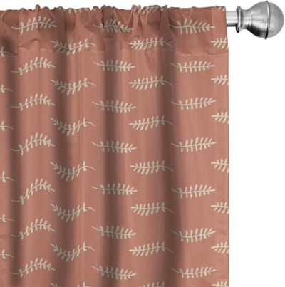 ABAKUHAUS – Gordijn 2-delige set 75x225 cm – Microvezel, gedeeltelijk verduisterend