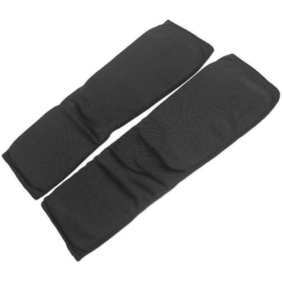 2 Pièces Épaissir Protection Jambe Sportive Jambière Protège-tibias Équipement de Protection pour Karaté Muay Thai Sable Noir M noir