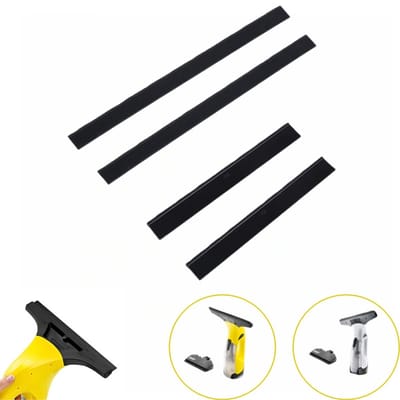 Vervangende Rubberen Lippen - 4 Stuks - Geschikt voor Kärcher WV2 WV5 - 170 mm + 280 mm - Raamwisser Blades Accessoires - Raamzuigaccessoires