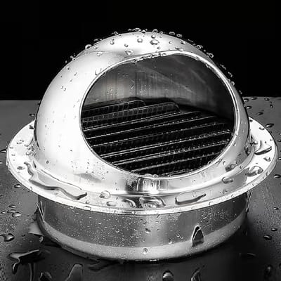 Muurventilatiedeksel - Luchtrooster afdekking - Ventilatie verbeteren - Met gaas bescherming - 43 inch - 110 mm - Zilver