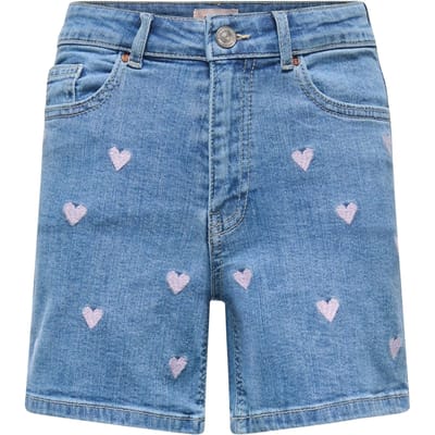 Kids Only Juicy Heart Denim Short Meisjes - Maat 140