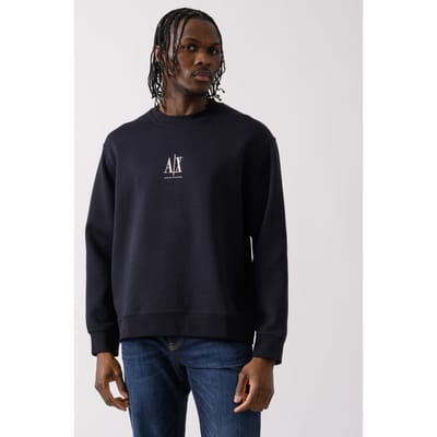 Armani Exchange Heren Geborduurde A|X Centrum Logo Crew Neck Sweatshirt
