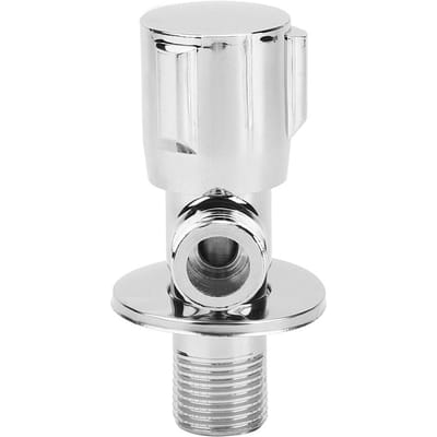 Draad G1/2in Koperen Driehoekige Hoekafsluiter Waterstopafsluiter Badkamer Keuken Accessoires white