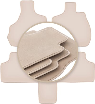 PREMIUM beige vloermatten voor: Chrysler Grand Voyager III 7-zits 2000-2008