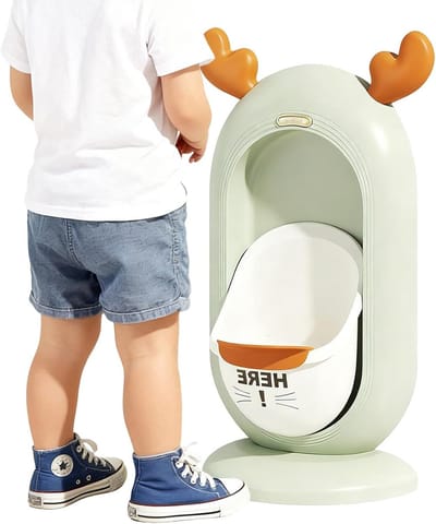 Peuter Urinoir - Jongens Toilet - Zindelijkheidstraining - Boeiend Cartoon Design - 46.99 x 24.1 cm - Groen
