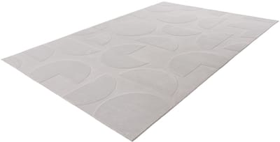 Lalee 3D Vloerkleed - Tapijt - Modern - Zilver Grijs - Superzacht - Uniek Pacman Design - Makkelijk Onderhoud