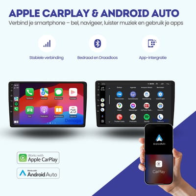 CarPlay autoradio geschikt voor Audi A4 | 2000 t/m 2013 | Android 13 | Draadloos Apple CarPlay & Android Auto | 2GB + 32GB | QuadCore processor | Denago DNG-A194 | 2025 model | 2000 2001 2002 2003 2004 2005 2006 2007 2008 2009 2010 2011 2012 2013 | B
