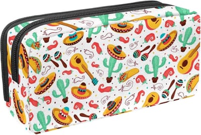 Pennentas Organizer - Etui Pennen - School Werk - Stijlvolle Print - 21x10cm - Meerkleurig