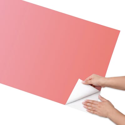 Coloray Meubel Wrap Folie - Roze Meubelfolie - 65x130 cm - Plakfolie Meubels Warme gradiënt - Decoratiefolie Zelfklevend - Minimalist Meubelfolie - Meubelfolie Zelfklevend - Badkamer decoratie - Achtergronden en patronen