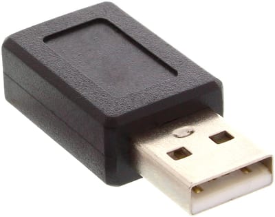USB Mini B (v) - USB-A (m) adapter - USB2.0 / zwart