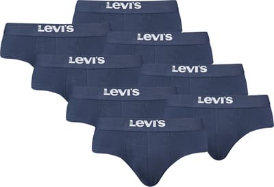 BOXERS 8-pack Levi's effen basis herenslips, gemaakt van biologisch katoen