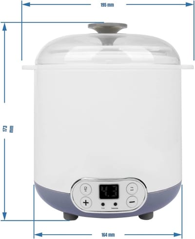 RVV® Yoghurtmaker - Yoghurtmakers - Wit - 17cm x 20cm x 22cm