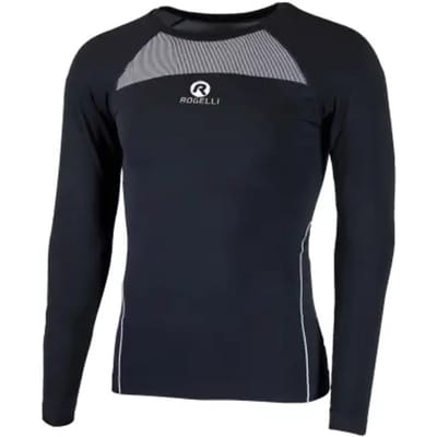 Rogelli Core 2-pack Ondershirt - Lange Mouwen - Unisex - Zwart - Maat XXL