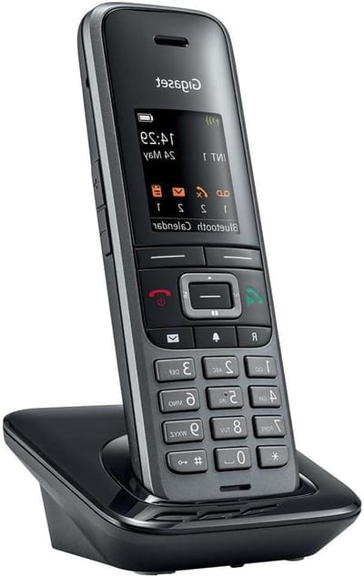 Draadloze Telefoon - DECT Telefoon - Zakelijk Communiceren - Meertalig Menu - Wandmontage - Zwart