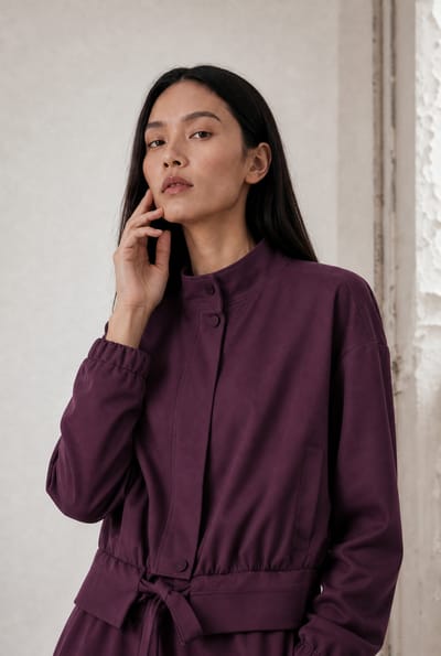 Ian jacket technical jersey | Cherry - Cherry / S