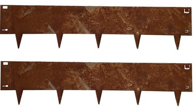 ZG-Edge Borderrand Cortenstaal 106x24 cm - 5 stuks - Kantopsluiting
