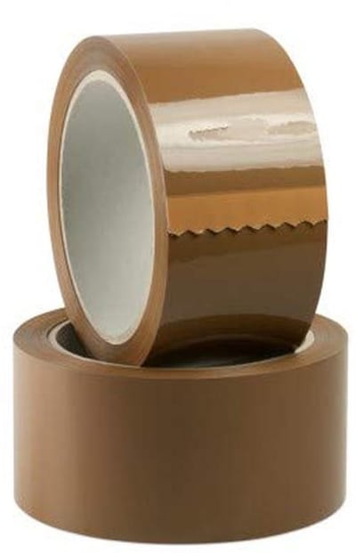 50mm x 66m Bruin Plakband Zonder Geluid - 144 Rollen Verpakt