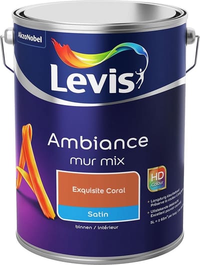 Levis - Ambiance Mur Satin Mix - Exquisite Coral - Mengverf - 5 L