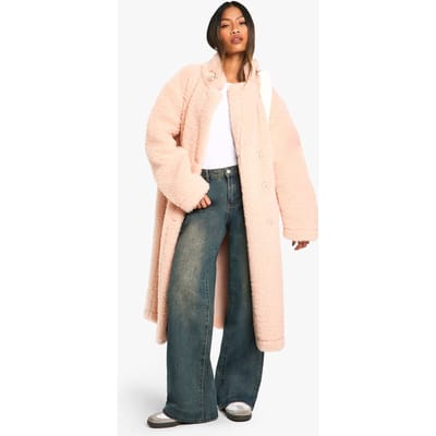 boohoo Dames Reversible Longline Aviator | Pink | Maat: 16