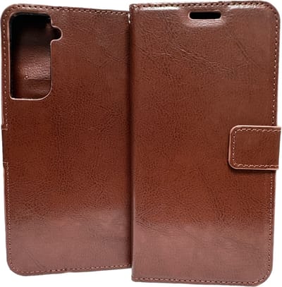 Portemonnee Book Case Hoesje Geschikt voor: Samsung Galaxy S21 Plus - bruin