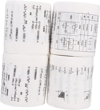 Grappig Wc-papier - Feestartikelen Huis - Thuisgebruik Decoratie - Formule Print - 4 Rollen - Wit