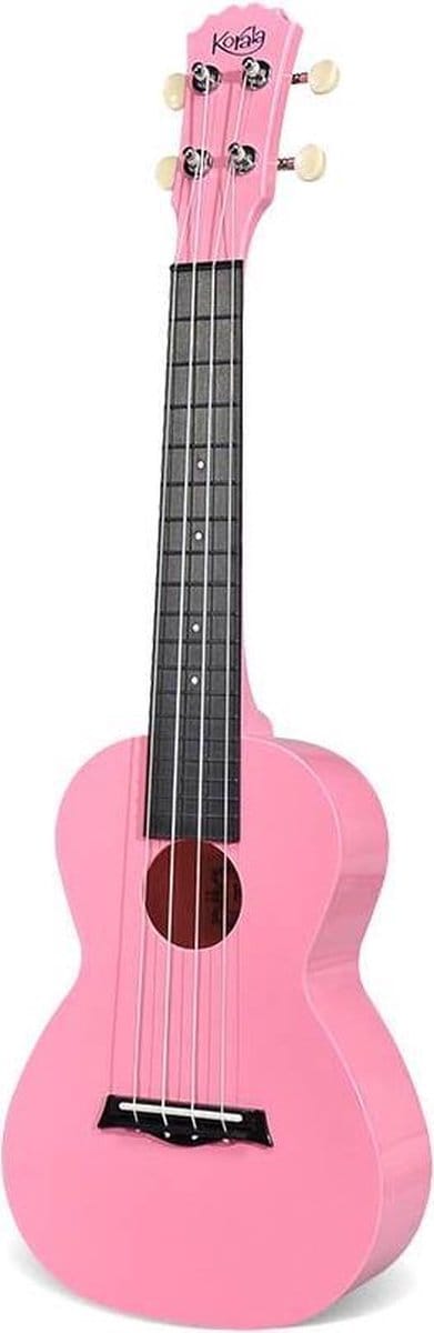 Concert ukelele - Korala PUC-20 - Polycarbonaat Body - Akoestische Kamers - Roze