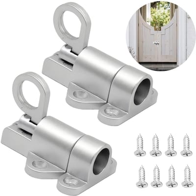 Dailygoods- Veervergrendelingsslot - Automatische Vergrendeling - Deurvergrendeling - Voor Ramen/Kastdeuren - Tuindeuren/Houten Deuren - 2 Stuks - Deurslot
