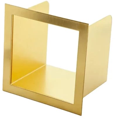 DutchLine - Losse Inbouw Reserve Rolhouder - 160*160*122 – Geborsteld messing Goud