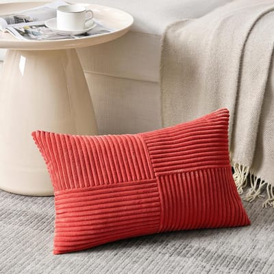 Decoratieve kussenhoes 30x50 cm met kordsamt - zonder vulling
