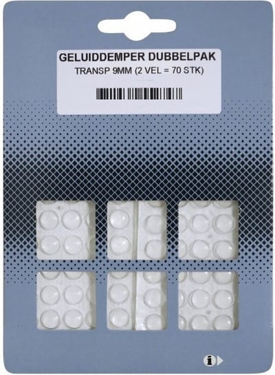 Geluidsdempers - 70x - zelfklevend - transparant - 8 mm - stootdopjes voor kastjes / lades