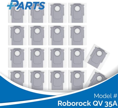 Roborock QV 35A Stofzakken (18 Stuks, Plus.Parts® alternatief voor 8.02.0239)
