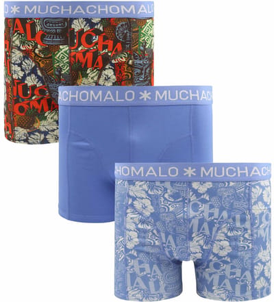 Muchachomalo – Boxershort Heren – Normale Lengte – Onderbroeken Heren – Boxershort – Ondergoed – 95% Katoen – 3 Pack – Maat 3XL