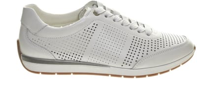 Ara Portofino Witte Sneakers Zomers Gaatjes maat 35