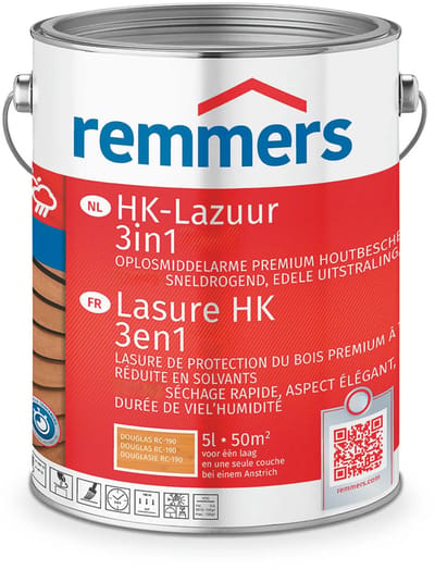 Remmers HK-Lazuur 3in1 - Douglas - 5 liter
